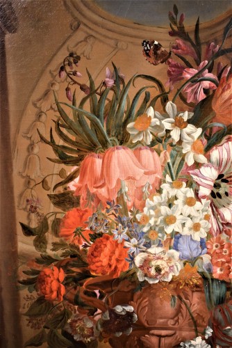 Tableaux et dessins Tableaux XVIIIe siècle - Nature morte de fleurs - Jan Frans van Dael (1764-1840)